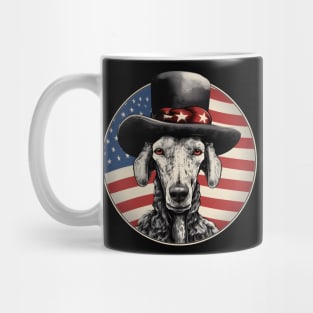 Bedlington Terrier 4th of July Mug